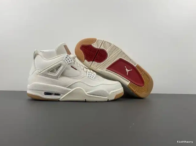 Kick Theory Levi's AO2571-100 4 'White' Air Jordan x 0615